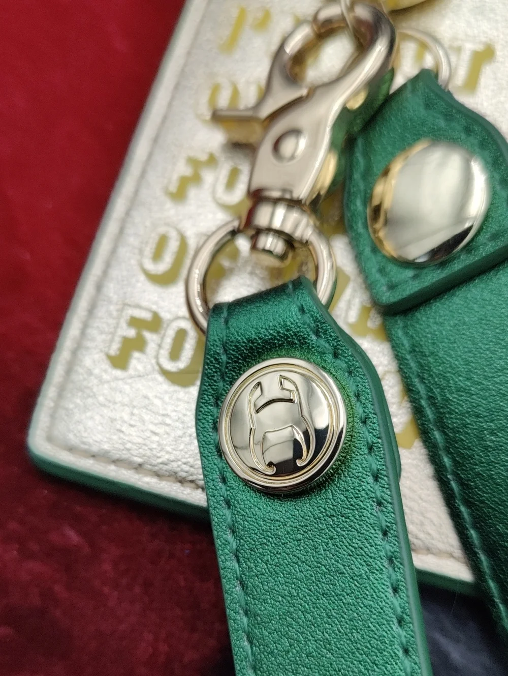 Disney Green and Gold Wristlet Card Holder